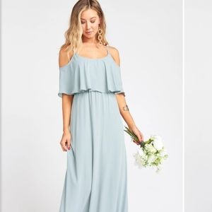 Show Me Your MuMu Caitlin Ruffle SilverSage Crisp